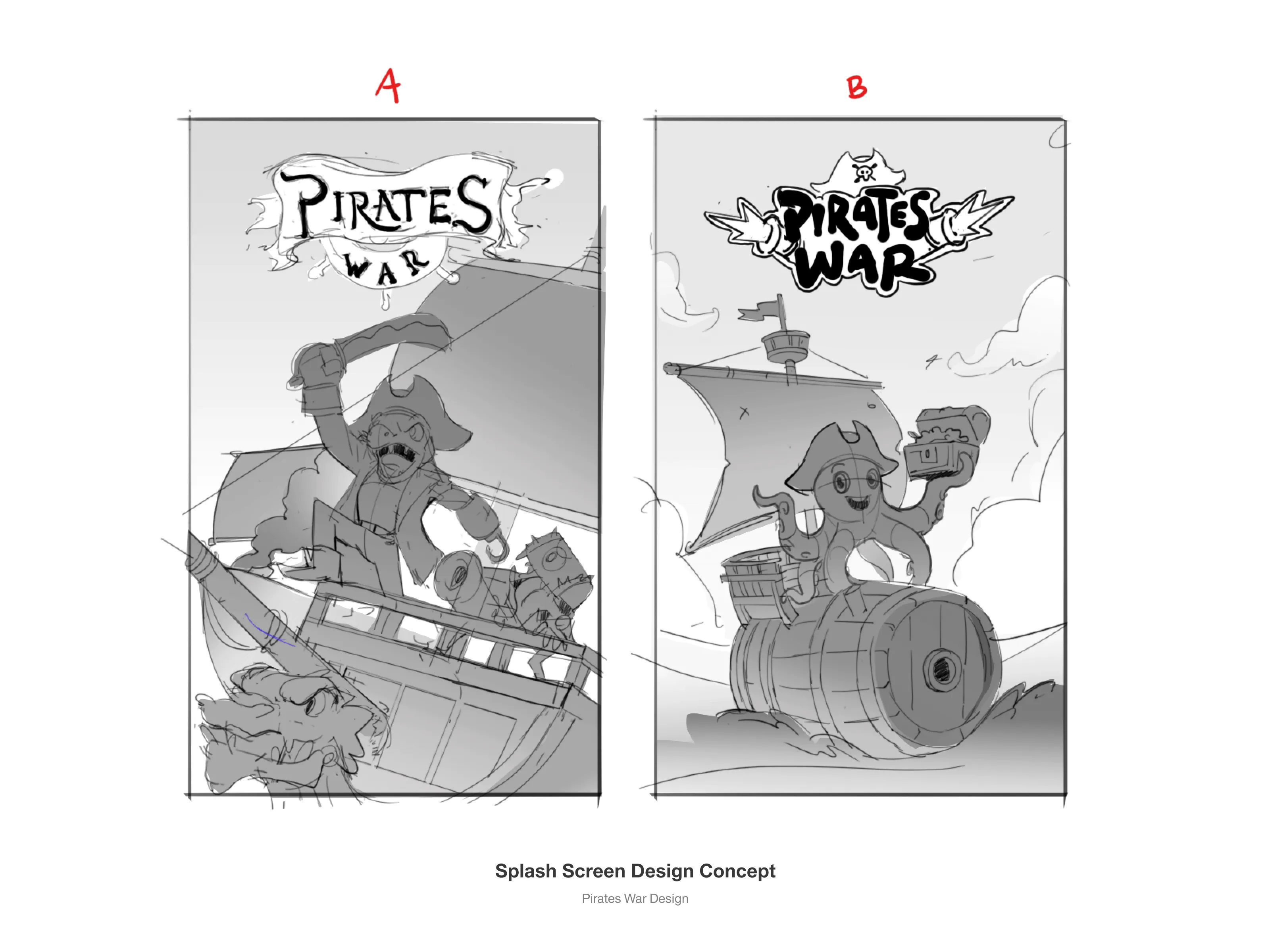 Pirates War – Splash Screen Design