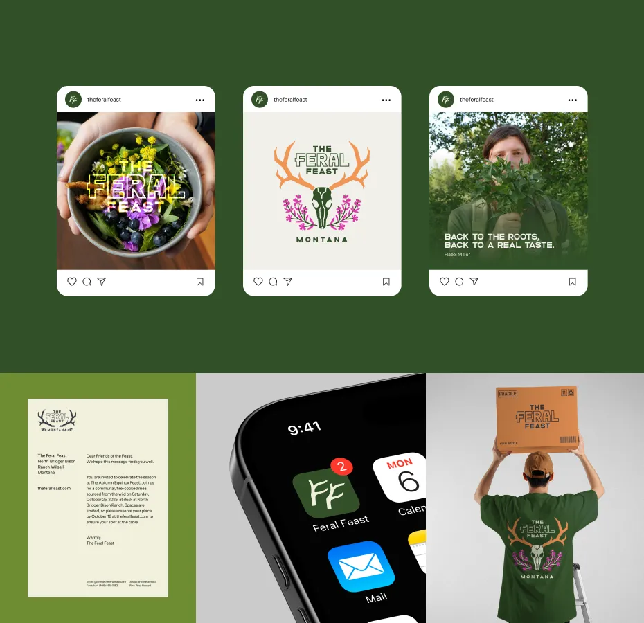 The Feral Feast Rebrand and Web Design